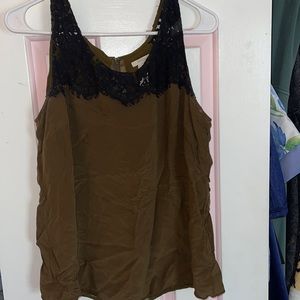 Olive green top from jcrew